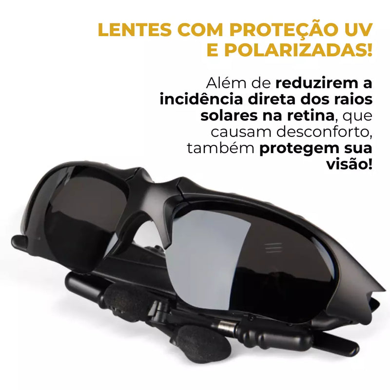 Óculos Glass Bluetooth Jetta 2 em 1™ - PROMOÇÃO IMPERDÍVEL SOMENTE ATÉ ÀS 23:59H