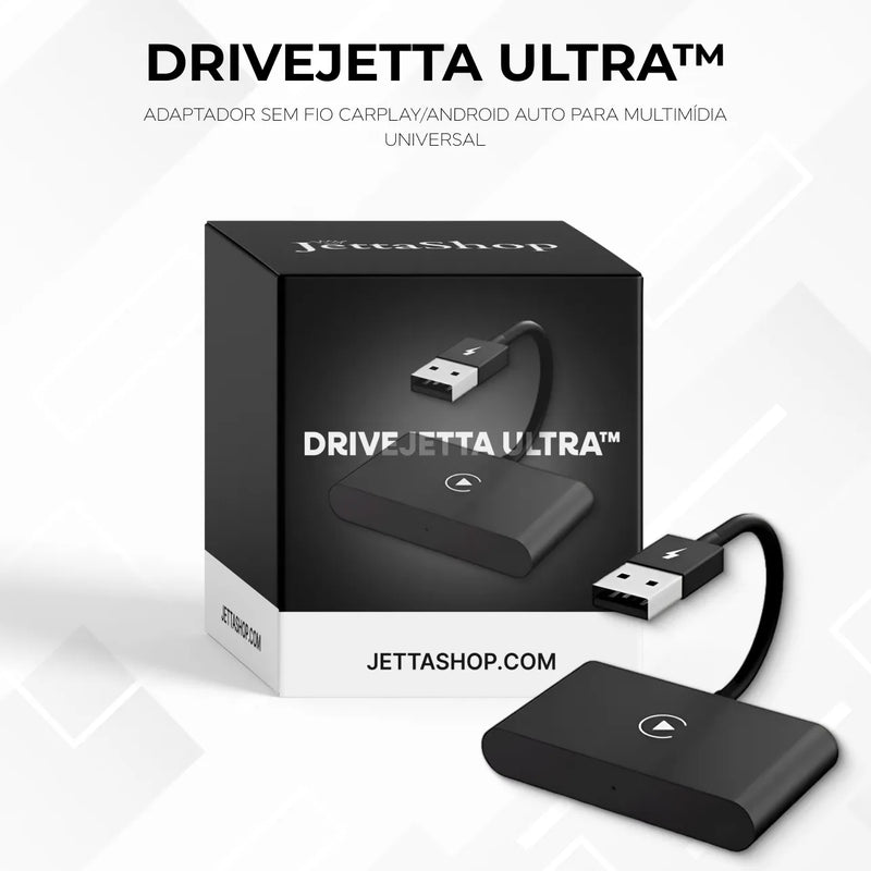 Adaptador Sem fio CarPlay/Android Auto para Multimídia Universal - DriveJetta Ultra™