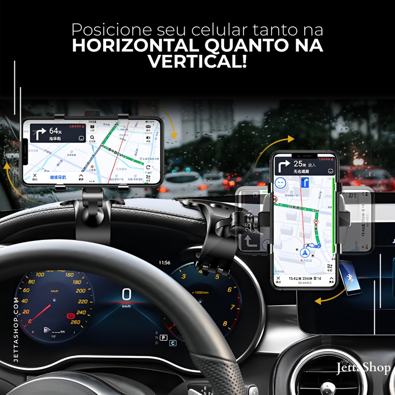 [COMPRE 1 LEVE 2] ClipJetta 2.0™ - Suporte de Celular Automotivo 3 em 1