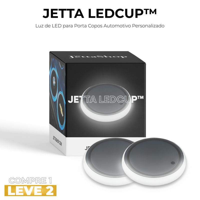 Jetta LedCup™ - Luz de LED para Porta Copos Automotivo Personalizado [PAGUE 1 LEVE 2]