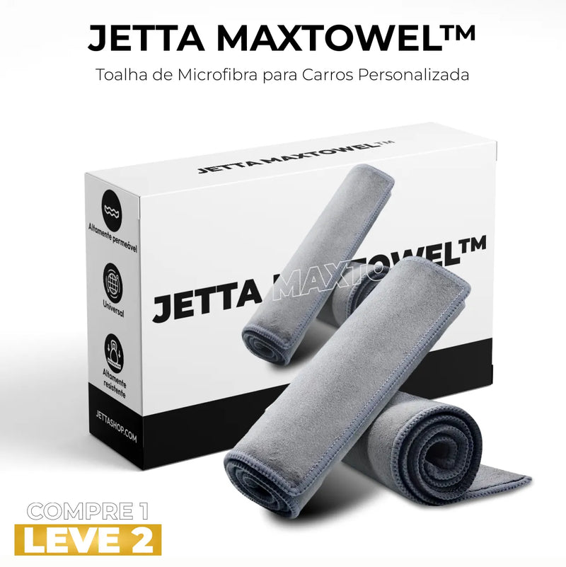 [PAGUE 1 LEVE 2] Toalha de Microfibra para Carros Personalizada - Jetta MaxTowel™