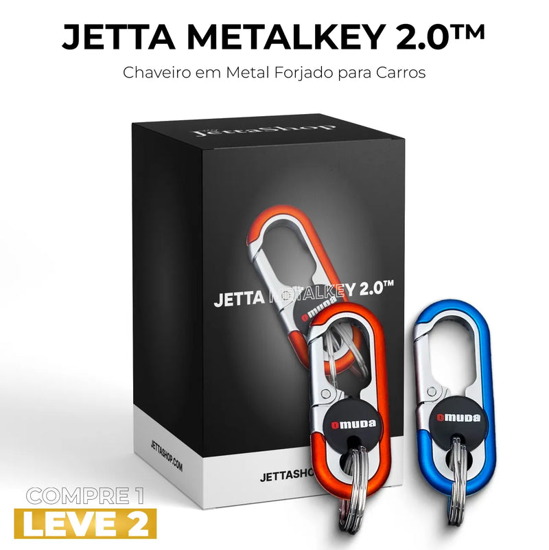 [PAGUE 1 LEVE 2] Chaveiro em Metal Forjado para Carros - Jetta MetalKey 2.0™