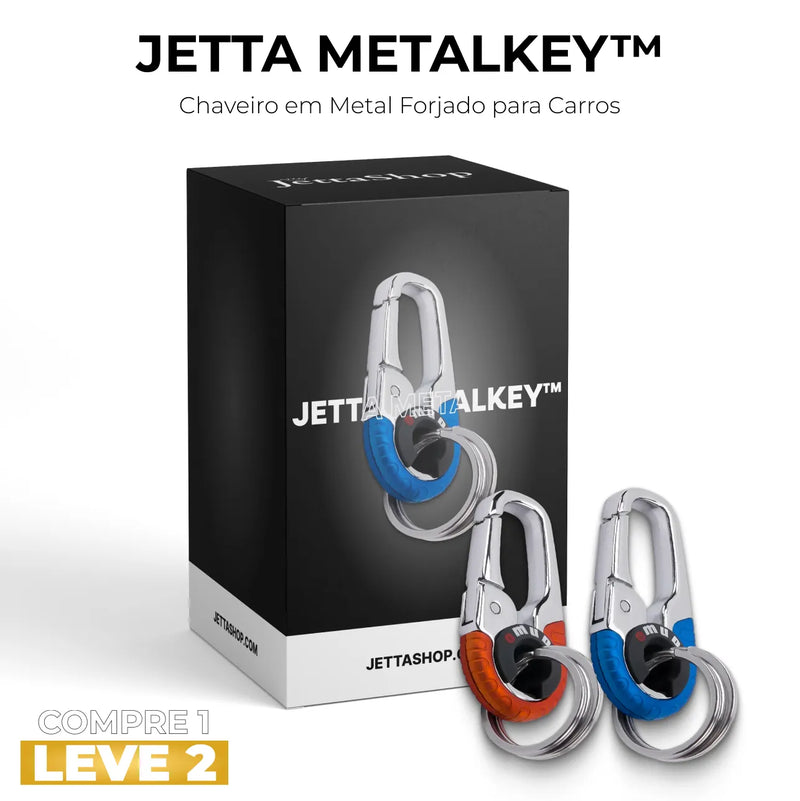 (PAGUE 1 LEVE 2) Chaveiro em Metal Forjado para Carros - Jetta MetalKey™