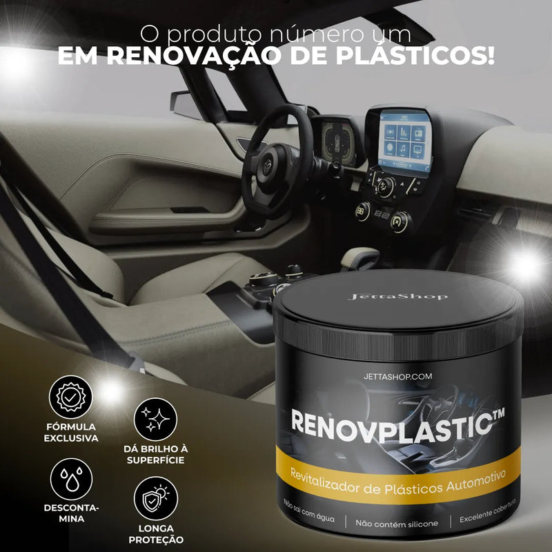 JettaRenovPlastic™ - Renovador de Plástico Automotivo [Pague 1 Leve o DOBRO]