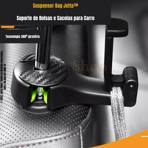 Suspenser Bag Jetta™ - Suporte de Bolsas e Sacolas para Carro (BRINDE EXCLUSIVO PARA OS 100 PRIMEIROS)
