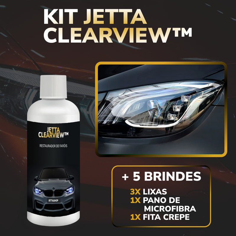 JettaClearView™ - Restaurador de Brilho para Faróis
