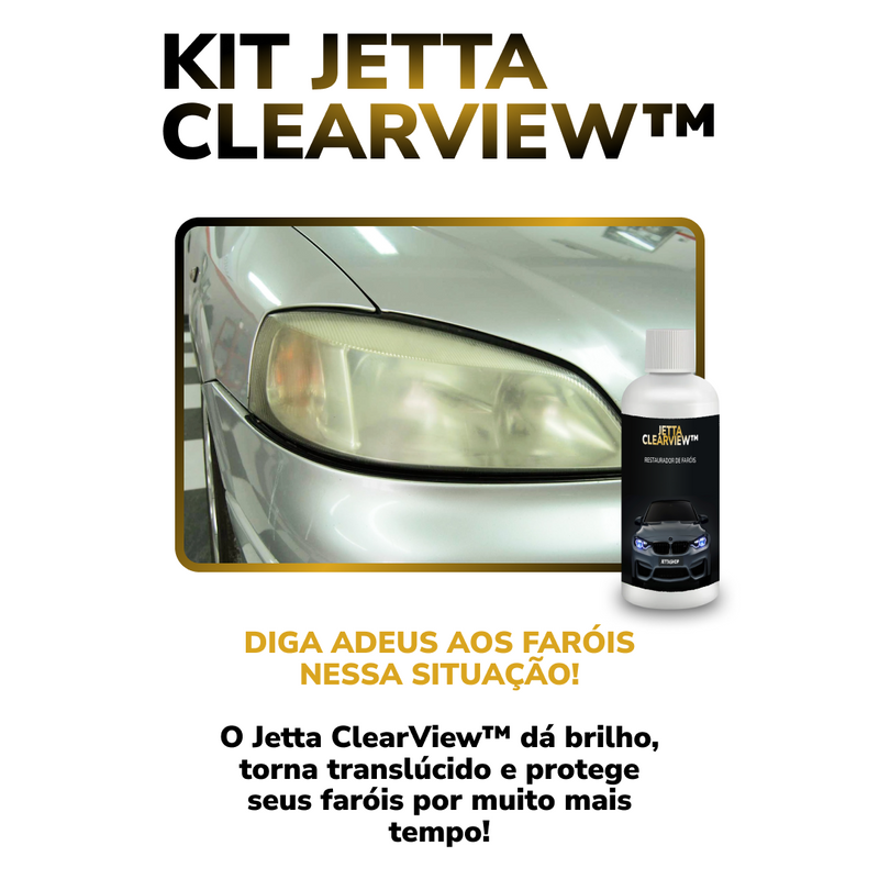JettaClearView™ - Restaurador de Brilho para Faróis