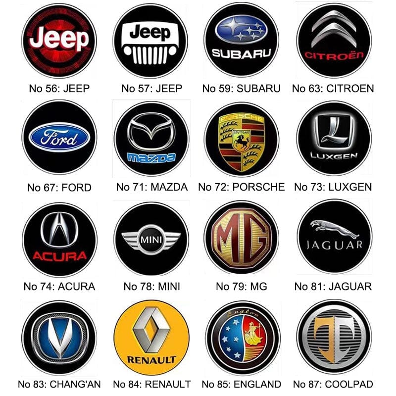 HD Car Welcome Light Car Accessories jettashopoficial Number 56: Jeep 