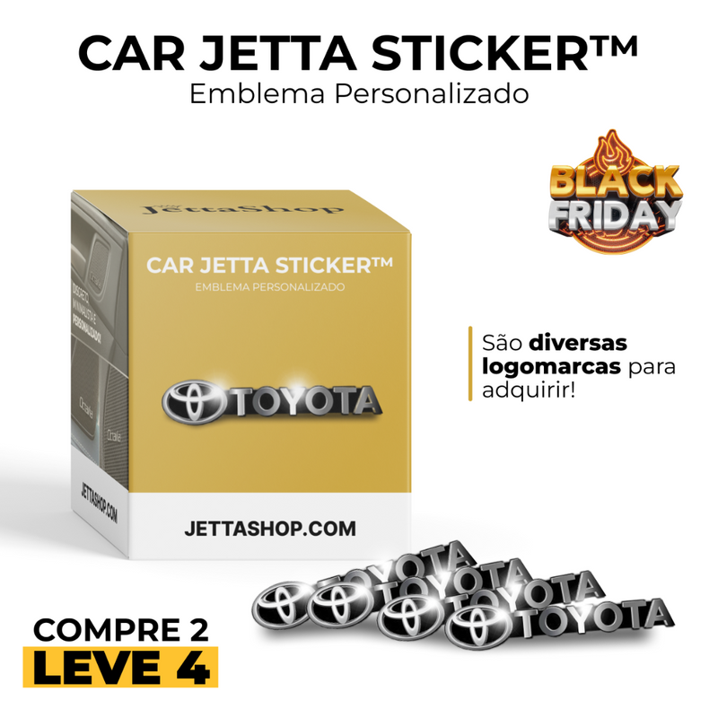 (PAGUE 2 LEVE 4) Adesivo Para Carros Personalizado - CarJettaSticker™ [ESPECIAL BLACK FRIDAY]