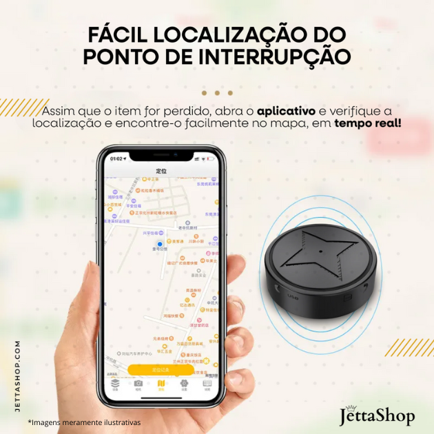 [PAGUE 1 LEVE 2] Mini Rastreador GPS - TrackJetta™