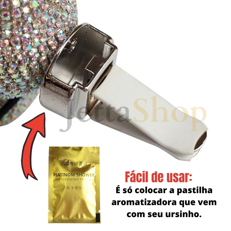 Aromatizador  veicular -  GlowBearJetta™ - PROMOÇÃO DIA DAS MÃES