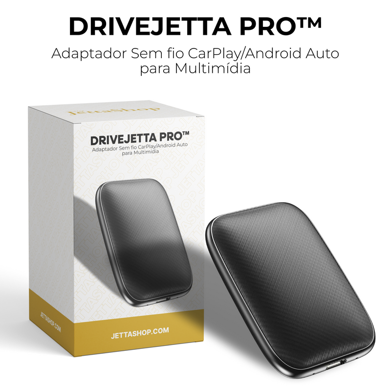 Adaptador Sem fio CarPlay/Android Auto para Multimídia - DriveJetta Pro™ - [PROMOÇÃO LIMITADA]
