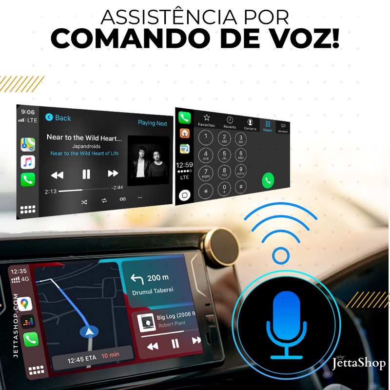 Adaptador Sem fio CarPlay/Android Auto para Multimídia - DriveJetta Pro™ (PROMOÇÃO LIMITADA)