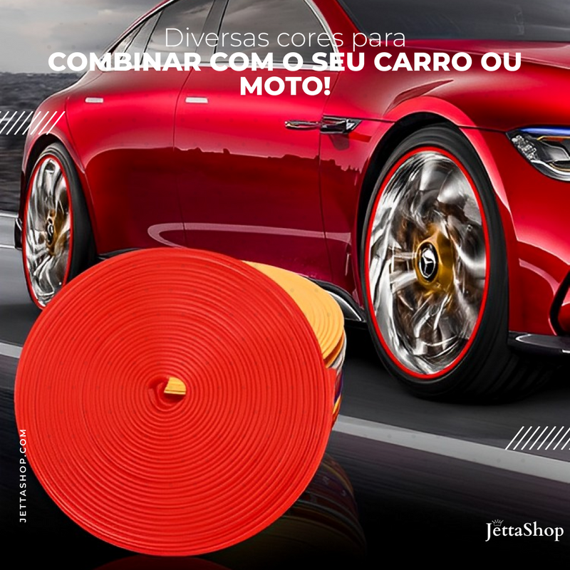 Fita Protetora e Personalizada para Rodas Automotiva - Jetta ColorStrip™ [LIQUIDA NATAL]