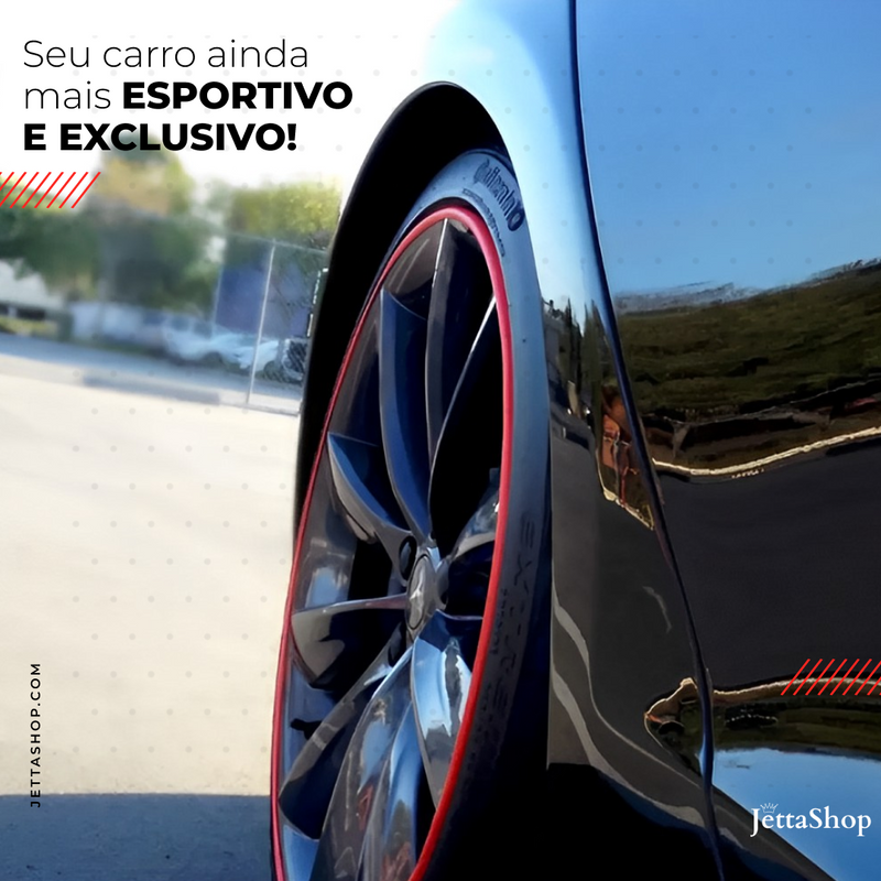 Fita Protetora e Personalizada para Rodas Automotiva - Jetta ColorStrip™ [LIQUIDA NATAL]