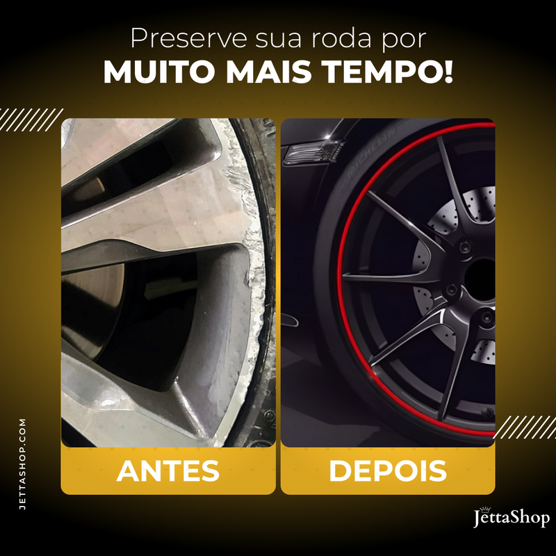 Fita Protetora e Personalizada para Rodas Automotiva - Jetta ColorStrip™ [LIQUIDA NATAL]