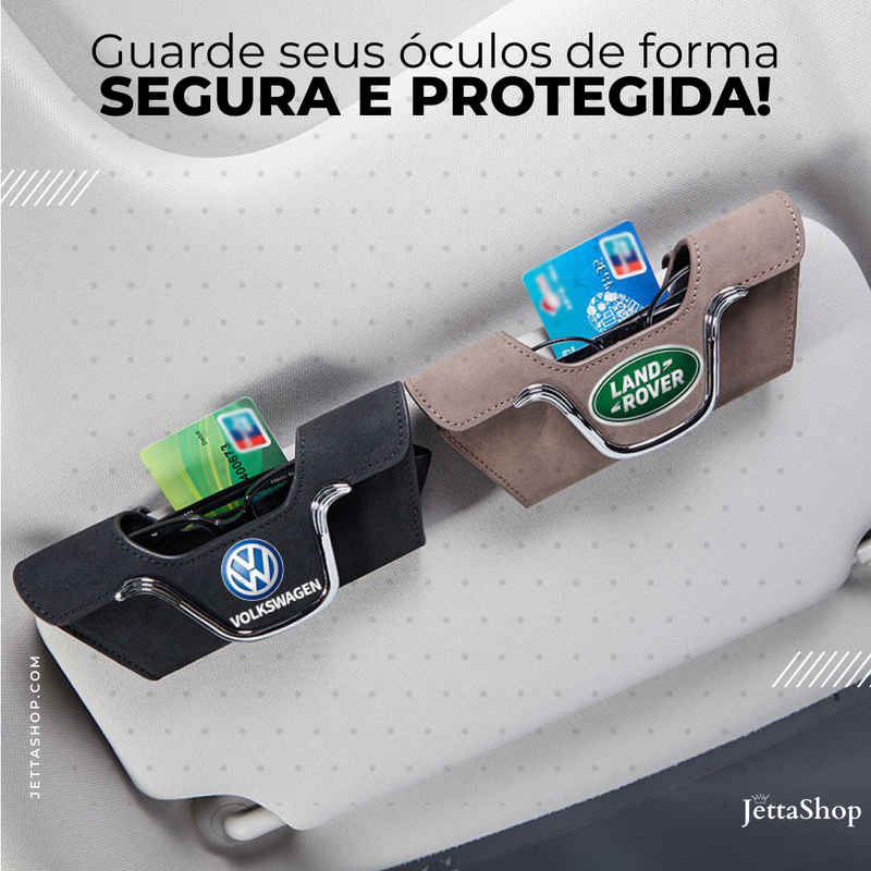 Porta Óculos Automotivo com Aba Magnética - Jetta MagLux™ (ESTOQUE LIMITADO)