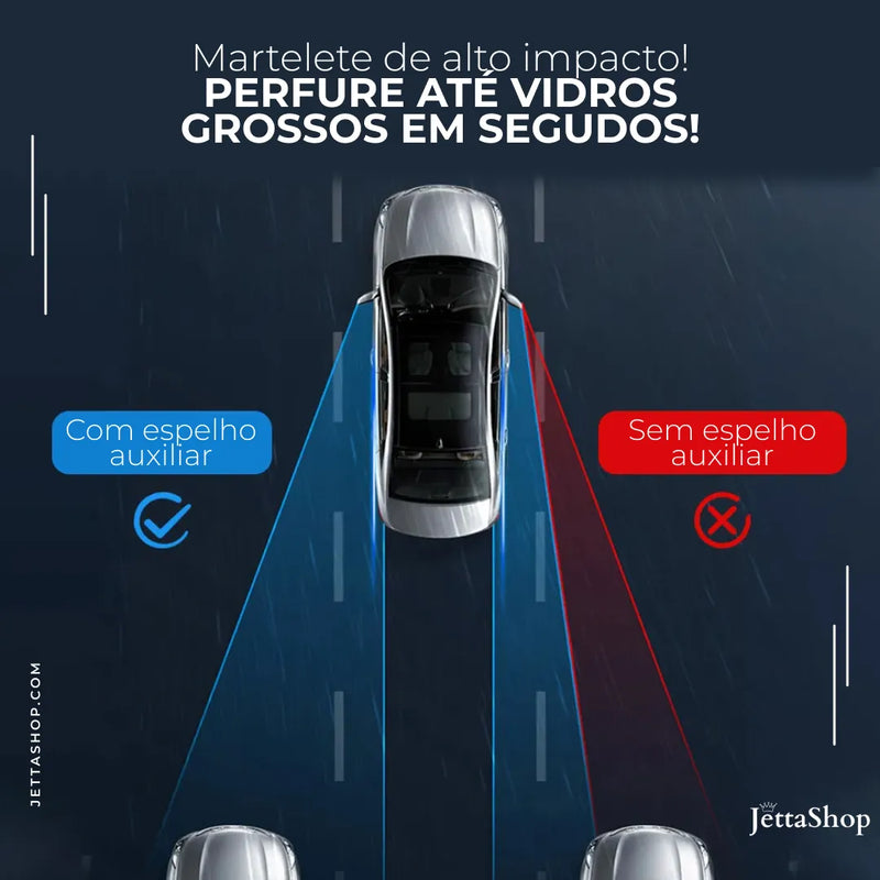 [PAGUE 1 LEVE 2] Protetor de Retrovisor contra Chuvas com Mini Espelho Convexo - Jetta TapeGlass™