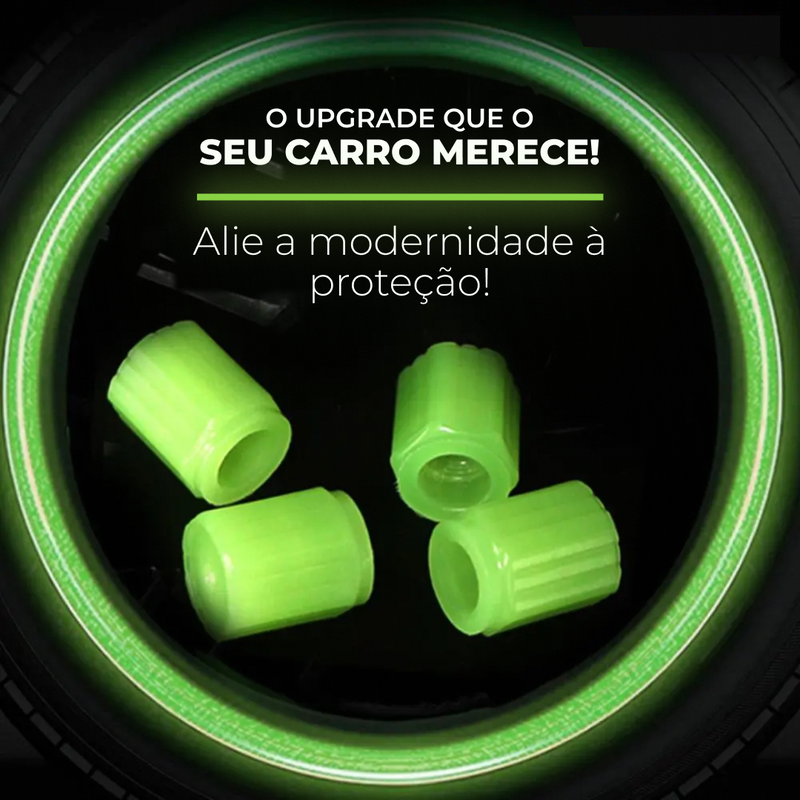 Tampa Fluorescente para Bico de Pneus - JettaLuminous™ - [PROMOÇÃO LIMITADA ATÉ HOJE 23:59]