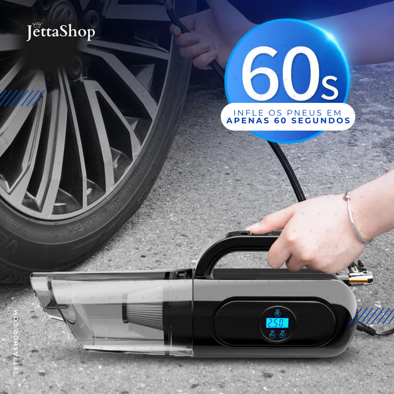 Aspirador e Compressor de Ar Portátil 3 em 1 - PowerJetta™ [BRINDE EXCLUSIVO]