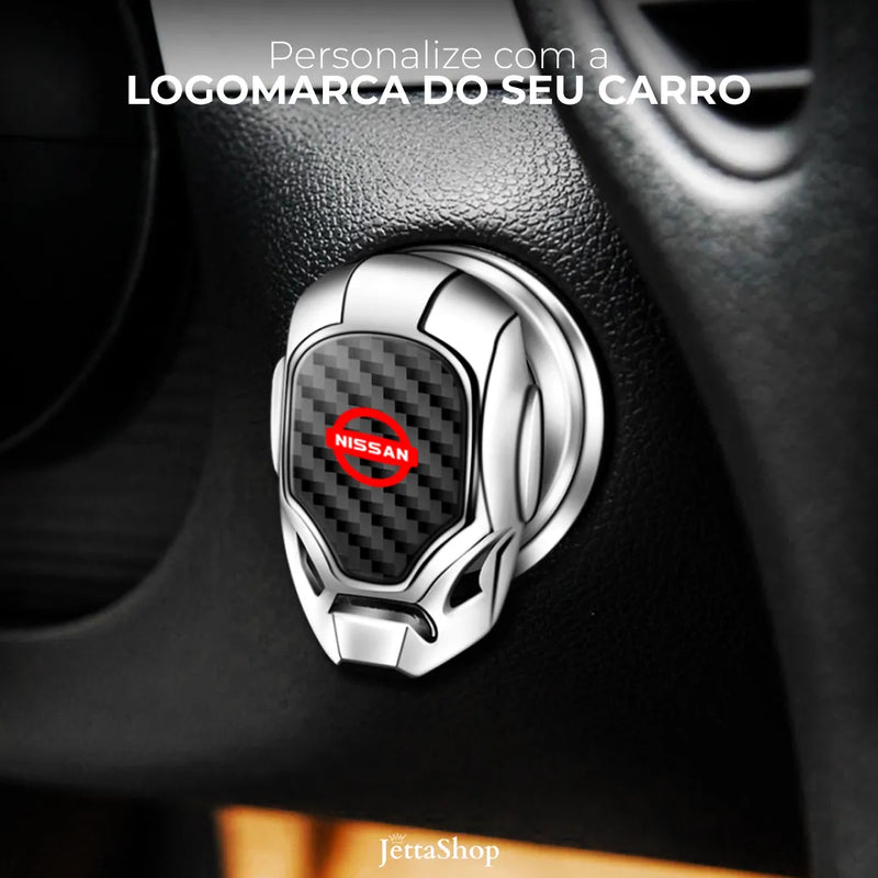 Jetta ProStart™ - Capa para Botão Start Stop Premium e Universal [PERSONALIZADA COM A MARCA DO SEU CARRO]