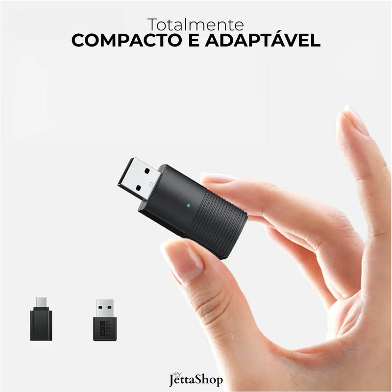 Adaptador Sem fio CarPlay/Android Auto para Multimídia - DriveJetta Mini™ [GRUPO VIP BLACK FRIDAY]