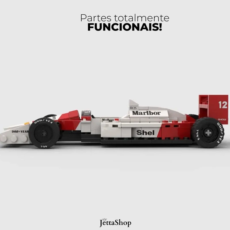 JettaBlox™ - F1 McLaren MP4/4 Ayrton Senna | 198PCS [MONTE VOCÊ MESMO]