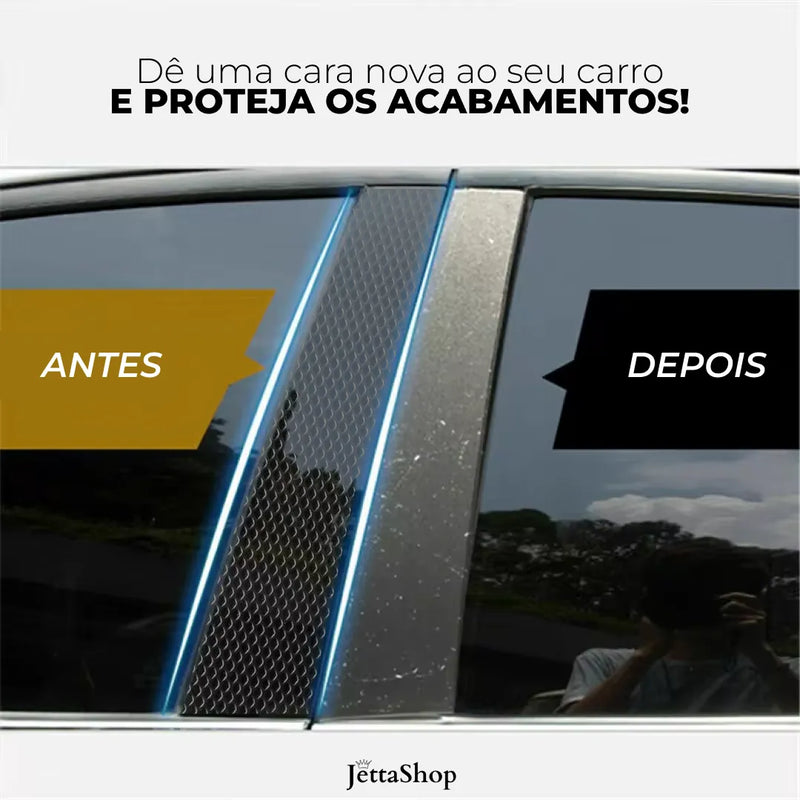 (PAGUE 1 LEVE 2) Adesivo Automotivo Personalizado para Coluna Central - PillarJetta™