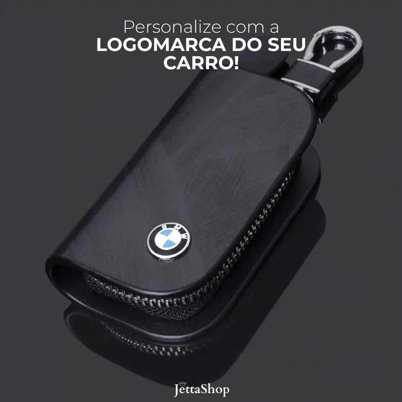 [PAGUE 1 LEVE 2] Capa de Chave Automotiva Artesanal em Couro - JettaLux™ (BLACK FRIDAY)