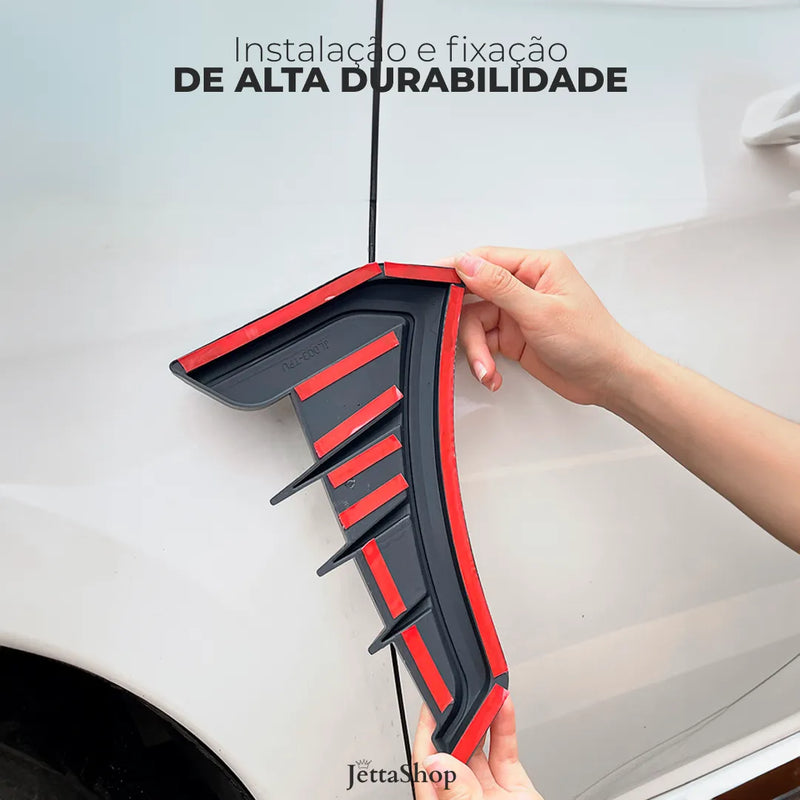 [PAGUE 1 LEVE 2] Adesivo Lateral Automotivo Personalizado em Fibra de Carbono - JettaCarbon™