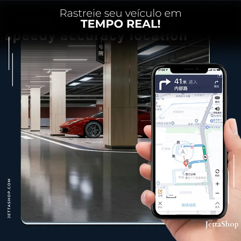 Rastreador GPS Automotivo para iPhone - FindJetta™ (PROMOÇÃO LIMITADA ATÉ HOJE 23:59)