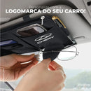 Organizador de Tapa Sol em Couro Automotivo Personalizado - Jetta SunShade™ (ESPECIAL PRÉ BLACK FRIDAY)