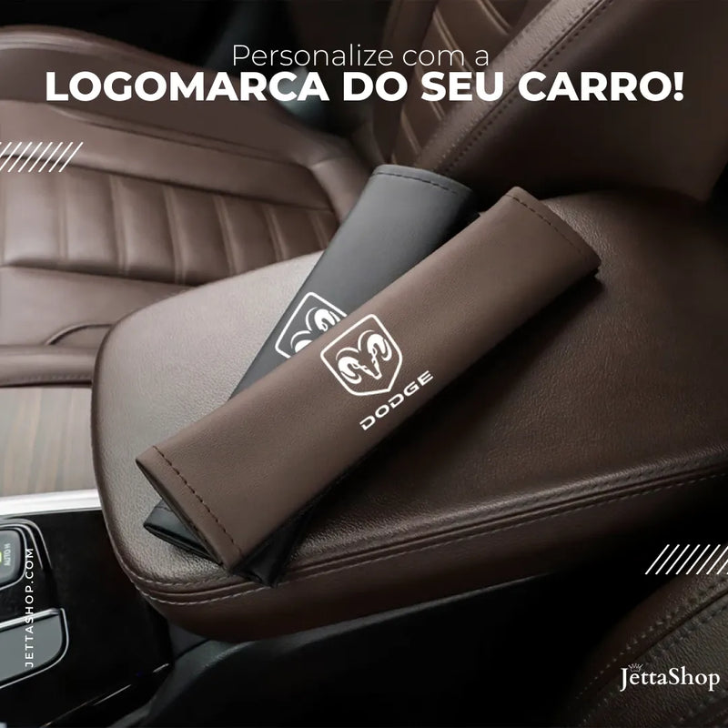 [COMPRE 1 LEVE 2] Protetor de Cinto em Couro Personalizado - Jetta SafeBelt™