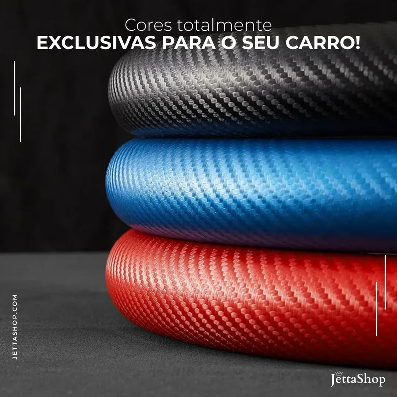 VoltCarbon™ - Capa Antiderrapante de Volante Universal [BRINDE EXCLUSIVO PARA OS 100 PRIMEIROS]