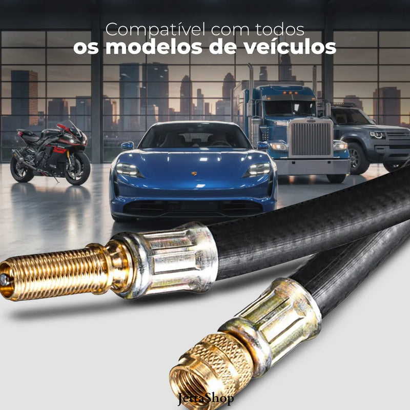 Jetta FlexValve™ – Extensor Flexível Universal para Válvula de Pneu [USO EFICIENTE]