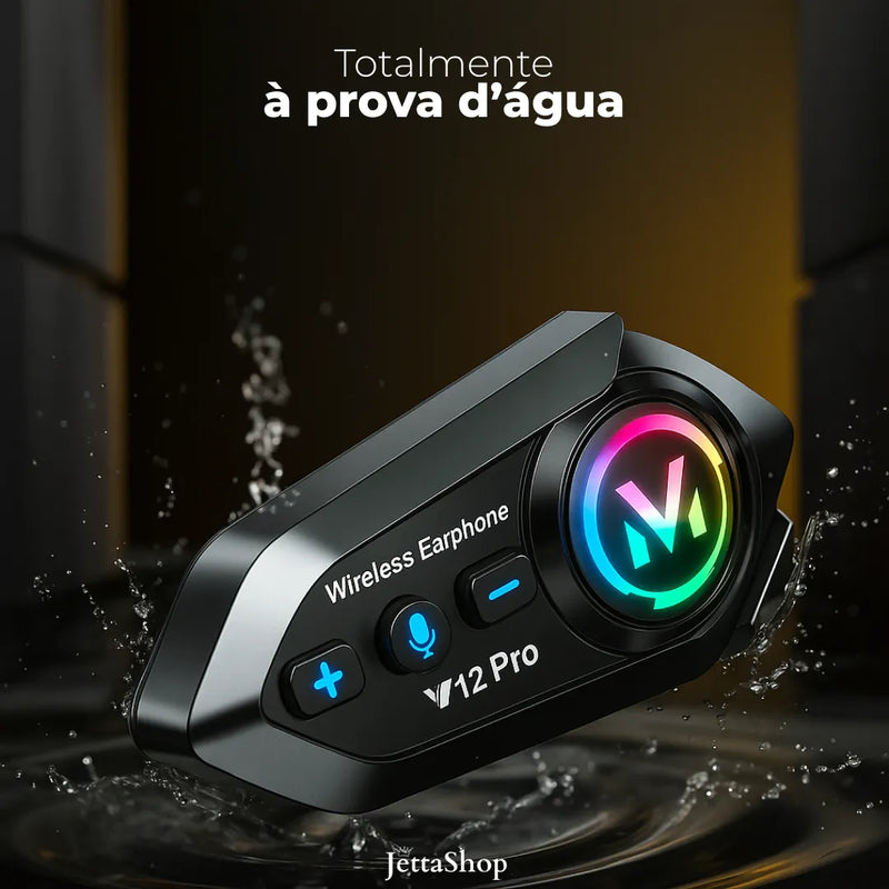 Fone de Ouvido e Microfone Sem Fio para Capacete Universal - JettaLink™ [ESTOQUE LIMITADO]