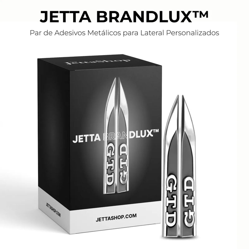 Par de Adesivos Metálicos para Lateral Personalizados - Jetta BrandLux™