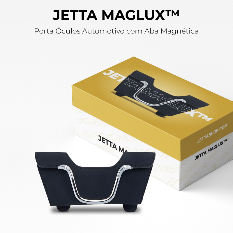 Porta Óculos Automotivo com Aba Magnética - Jetta MagLux™ (ESTOQUE LIMITADO)