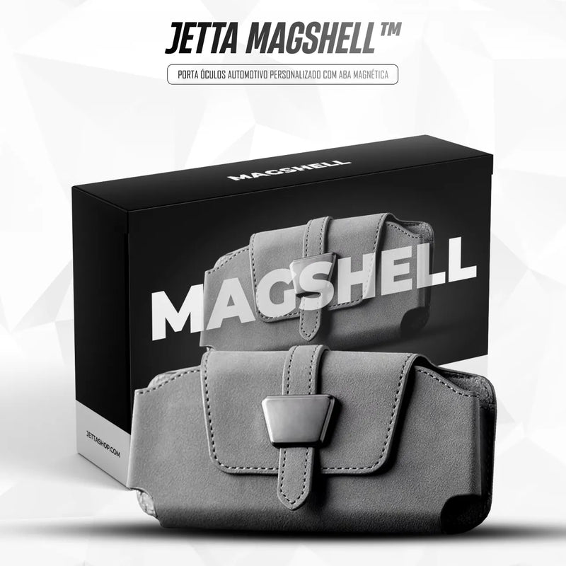 Porta Óculos Automotivo Personalizado com Aba Magnética - Jetta MagShell™