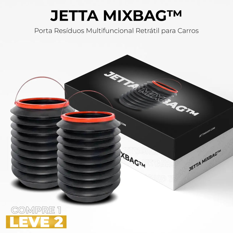 [PAGUE 1 LEVE 2] Porta Resíduos Multifuncional Retrátil para Carros - Jetta MixBag™