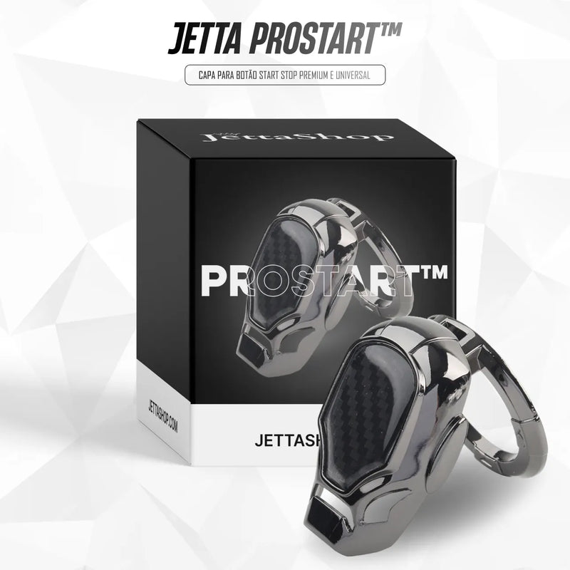 Jetta ProStart™ - Capa para Botão Start Stop Premium e Universal [PERSONALIZADA COM A MARCA DO SEU CARRO]