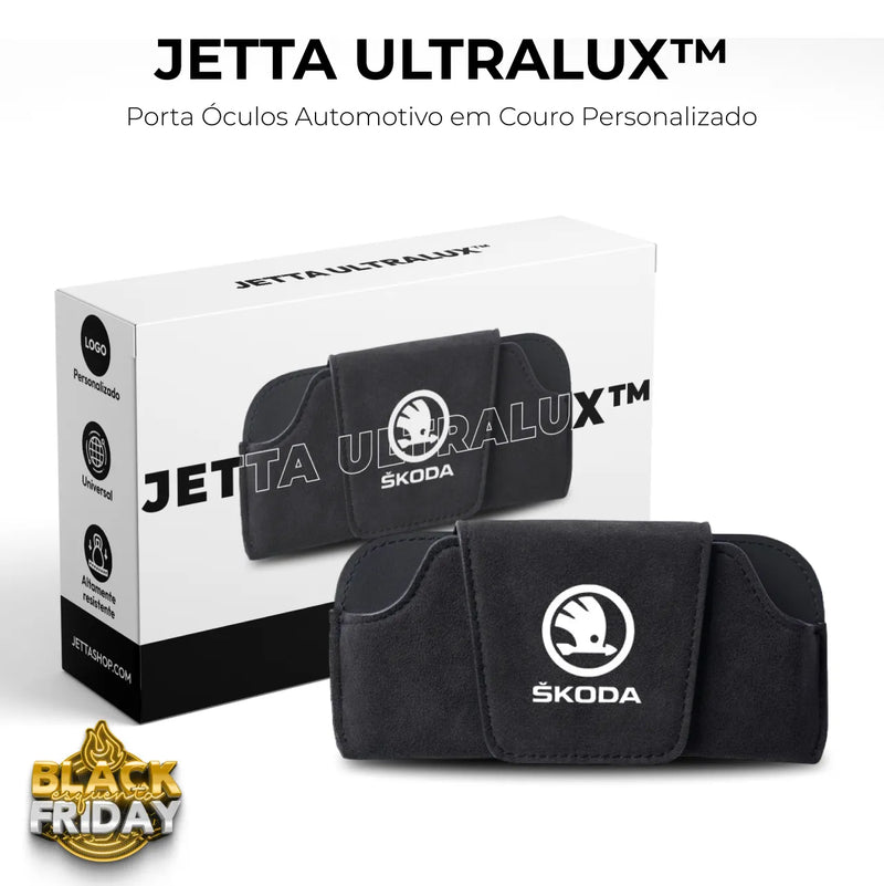 Porta Óculos Automotivo em Couro Personalizado - Jetta UltraLux™ [ESTOQUE LIMITADO]