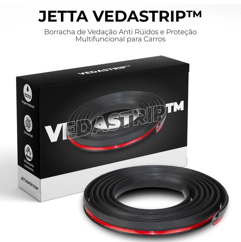 Jetta VedaStrip™ - Borracha de Vedação Anti Rúidos e Proteção Multifuncional para Carros