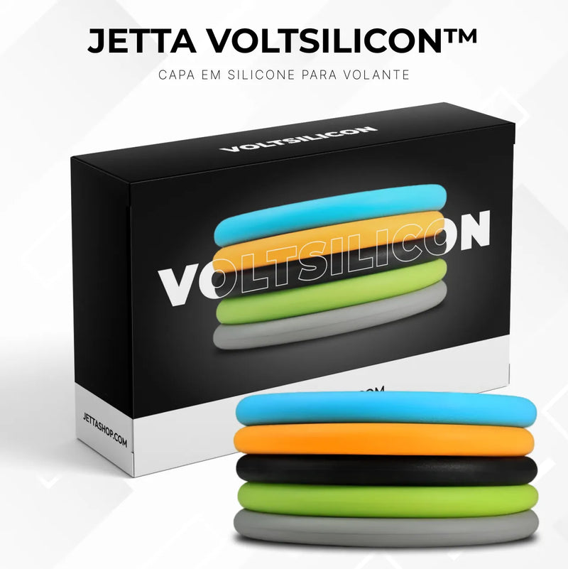 JettaVoltSilicon™ - Capa de volante de silicone [PROMOÇÃO LIMITADA + BRINDE EXCLUSIVO]