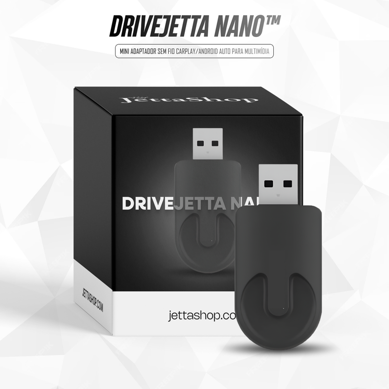 Mini Adaptador Sem fio CarPlay/Android Auto para Multimídia - DriveJetta Nano™