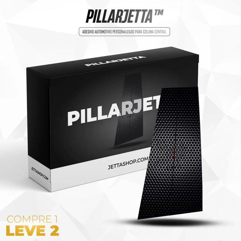 [PAGUE 1 LEVE 2] Adesivo Automotivo Personalizado para Coluna Central - PillarJetta™