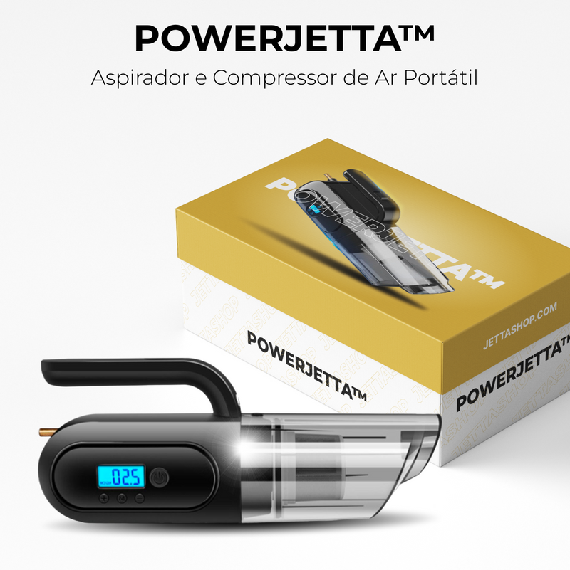 Aspirador e Compressor de Ar Portátil 3 em 1 - PowerJetta™ [BRINDE EXCLUSIVO]