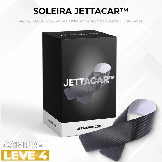 Protetor de Soleira Automotiva Adesiva (Carbono) Universal - SoleiraJettaCar™ 4 peças