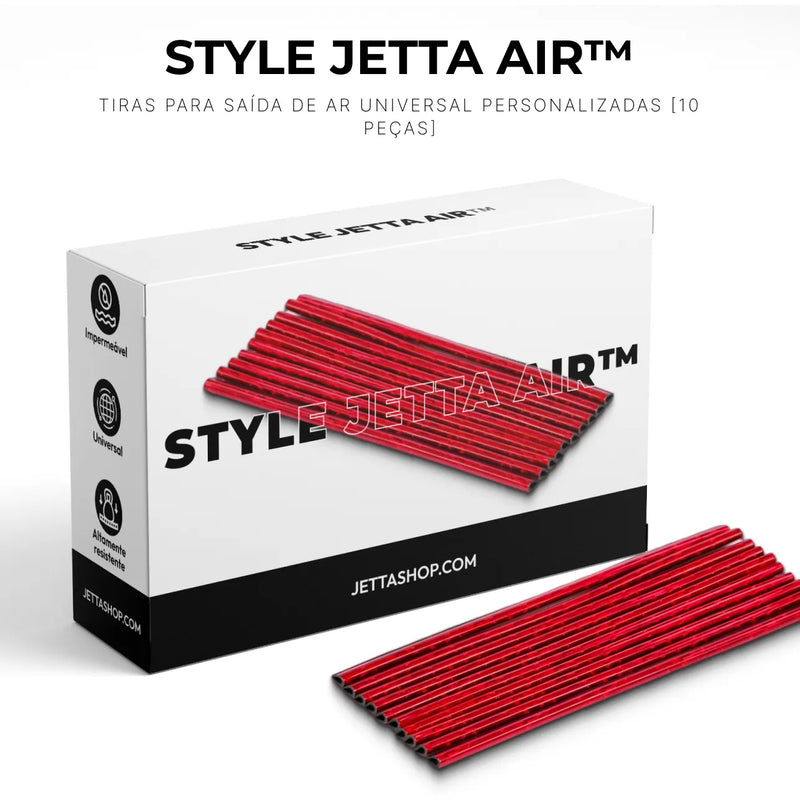 Style Jetta Air™ - Tiras para Saída de Ar Universal Personalizadas [10 PEÇAS]