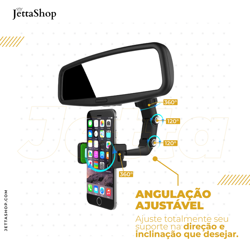 Suporte de Retrovisor Automotivo - StrongJetta™ - PAGUE 1 E LEVE 2 [PROMOÇÃO EXCLUSIVA ATÉ 23:59 DE HOJE]